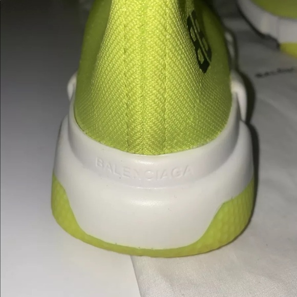 BALENCIAGA Speed Trainer Women’s Neon SZ 7.5 US (EU 38) - Picture 4 of 6